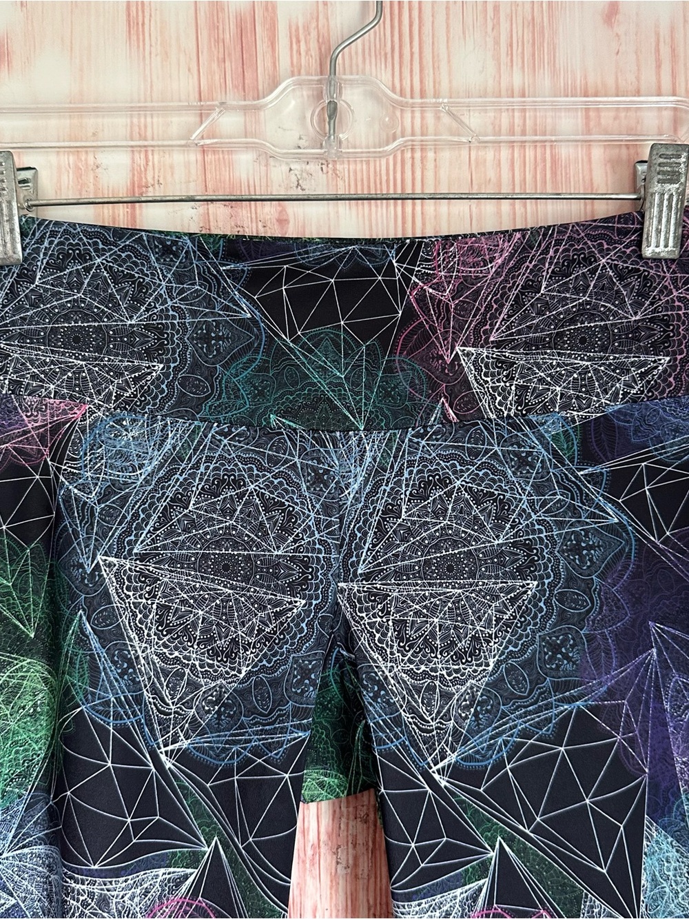 Onzie Black Mathematics Multicolor Print Low Rise Capri Active Leggings Size S/M - Picture 4 of 13
